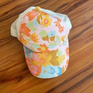Floral trucker hat